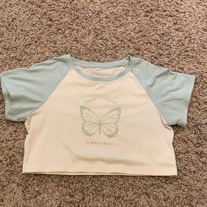 SHEIN butterfly tee